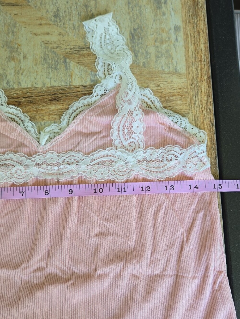 Pink Lace-Trim Cami & Floral White Shorts Sleep Set - Picture 6 of 15